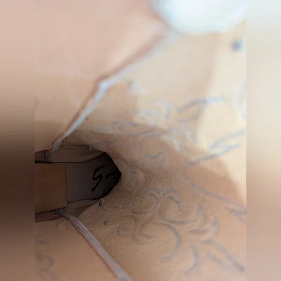 🤠 Vintage Nocona White Leather Cowboy Boots – Made in USA (Women’s 5B) - Picture 12 of 13